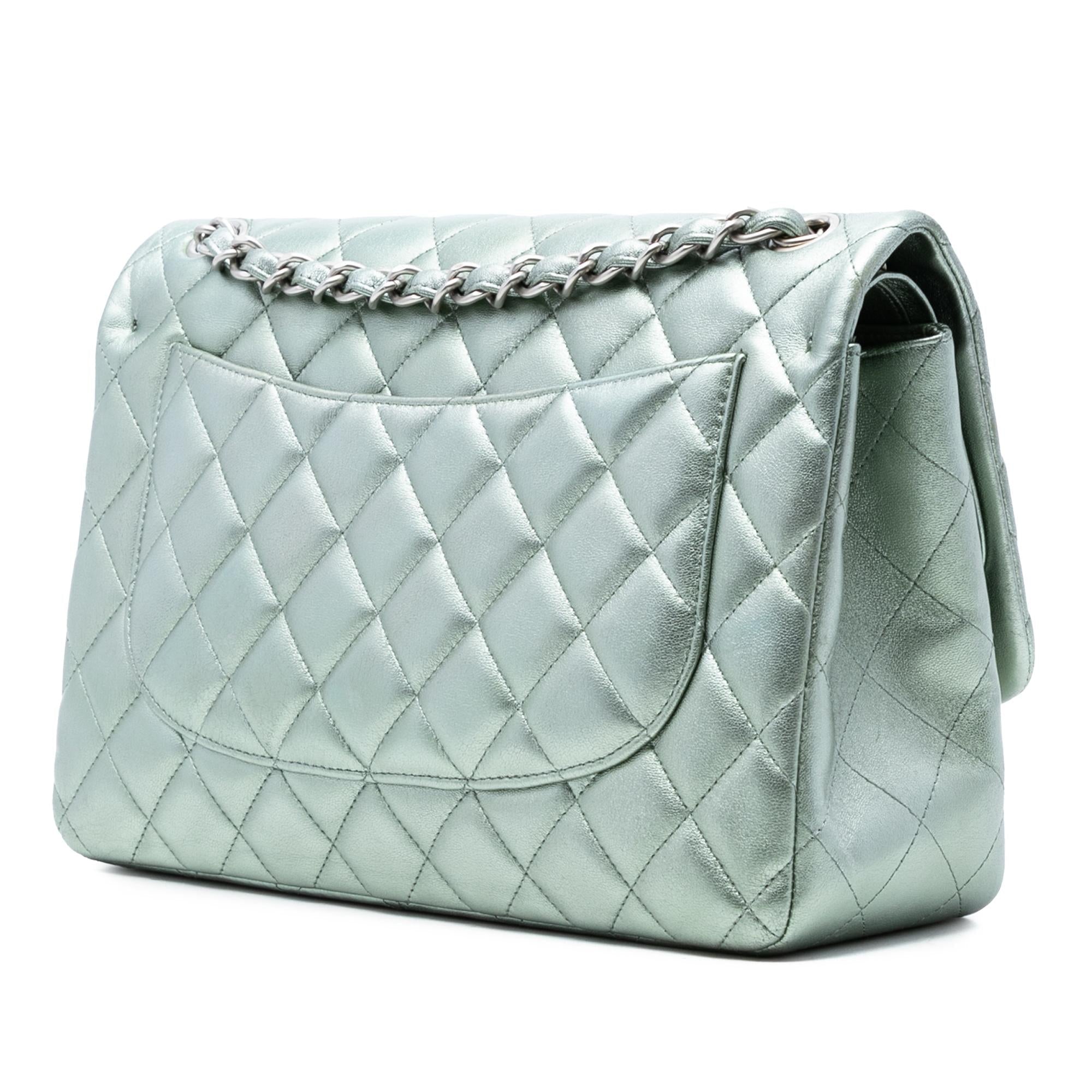 Chanel Jumbo Classic Metallic Lambskin Double Flap