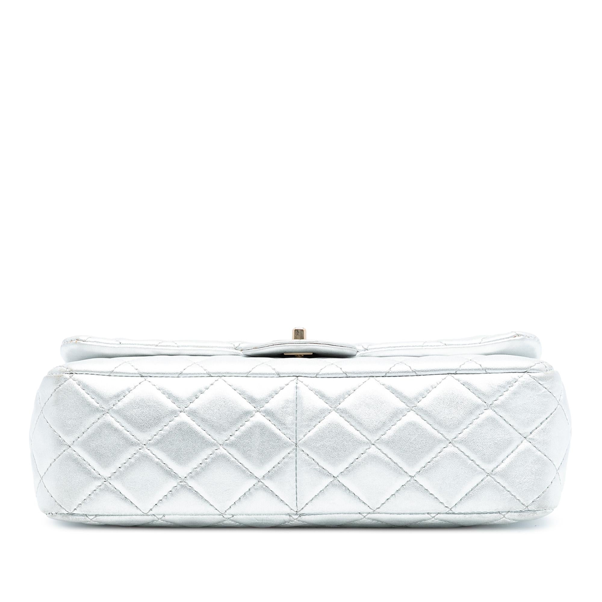 Chanel Jumbo Classic Metallic Lambskin Single Flap