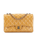 Chanel Jumbo Classic Patent 3 Compartment Flap (SHG-YA4Qjj)