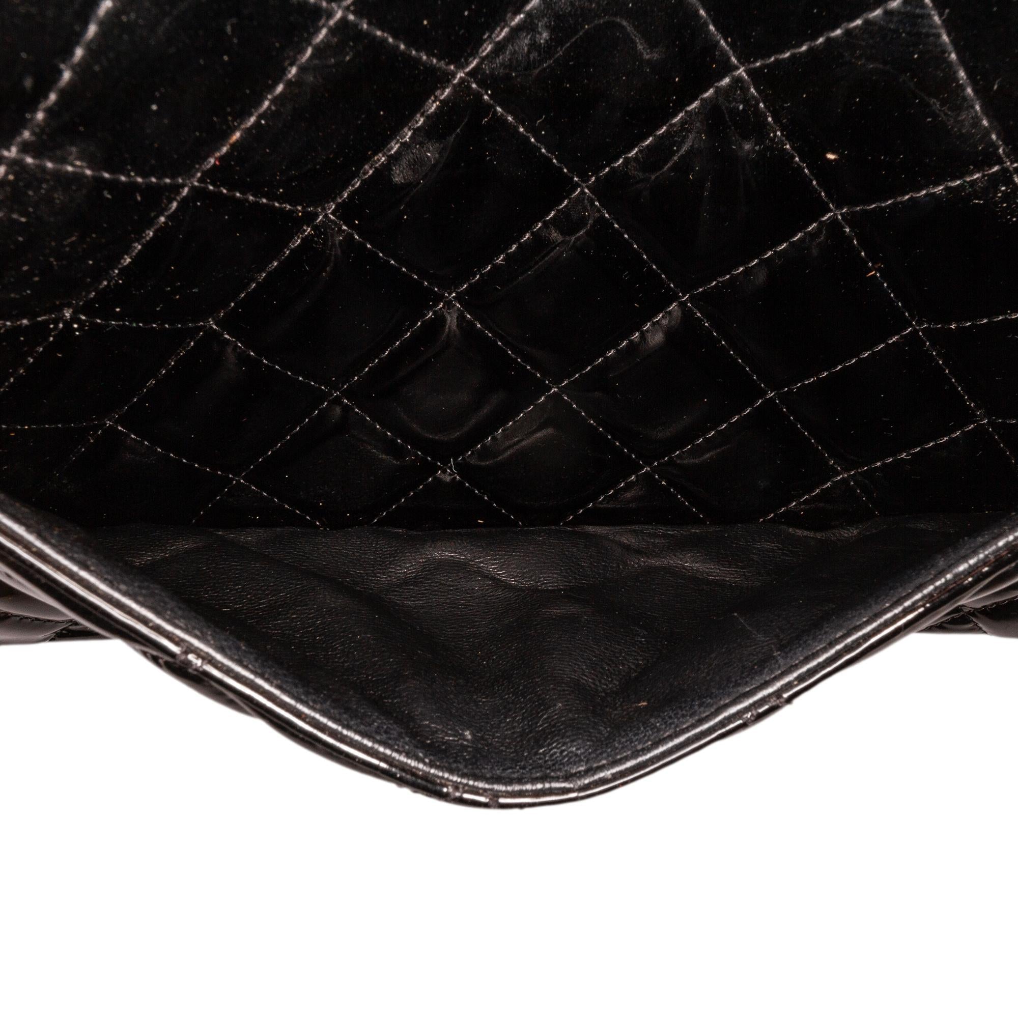 Chanel Jumbo Classic Patent Double Flap (SHG-wi4FA2)