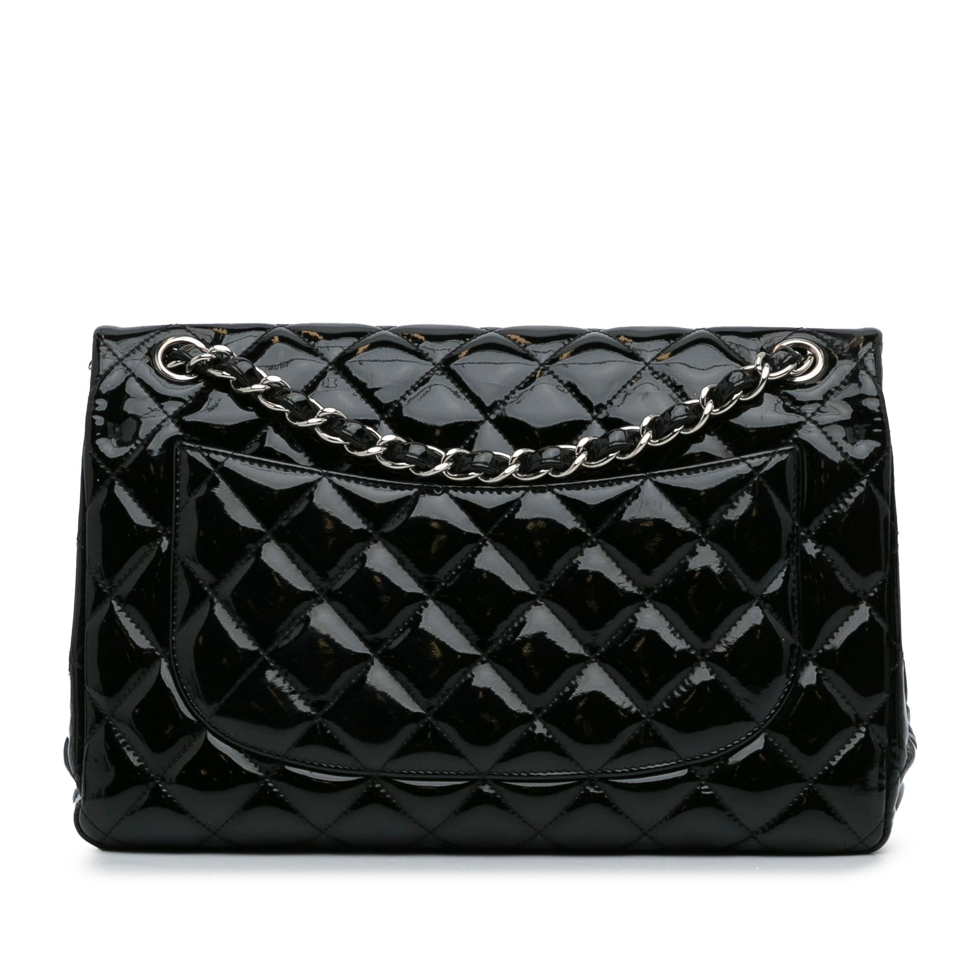 Chanel Jumbo Classic Patent Double Flap (SHG-88VGAj)