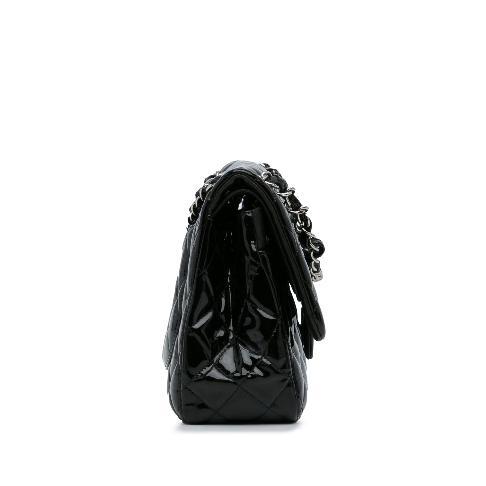 Chanel Jumbo Classic Patent Double Flap (SHG-88VGAj)