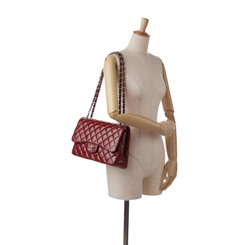 Chanel Jumbo Classic Patent Double Flap (SHG-Nqpvs3)