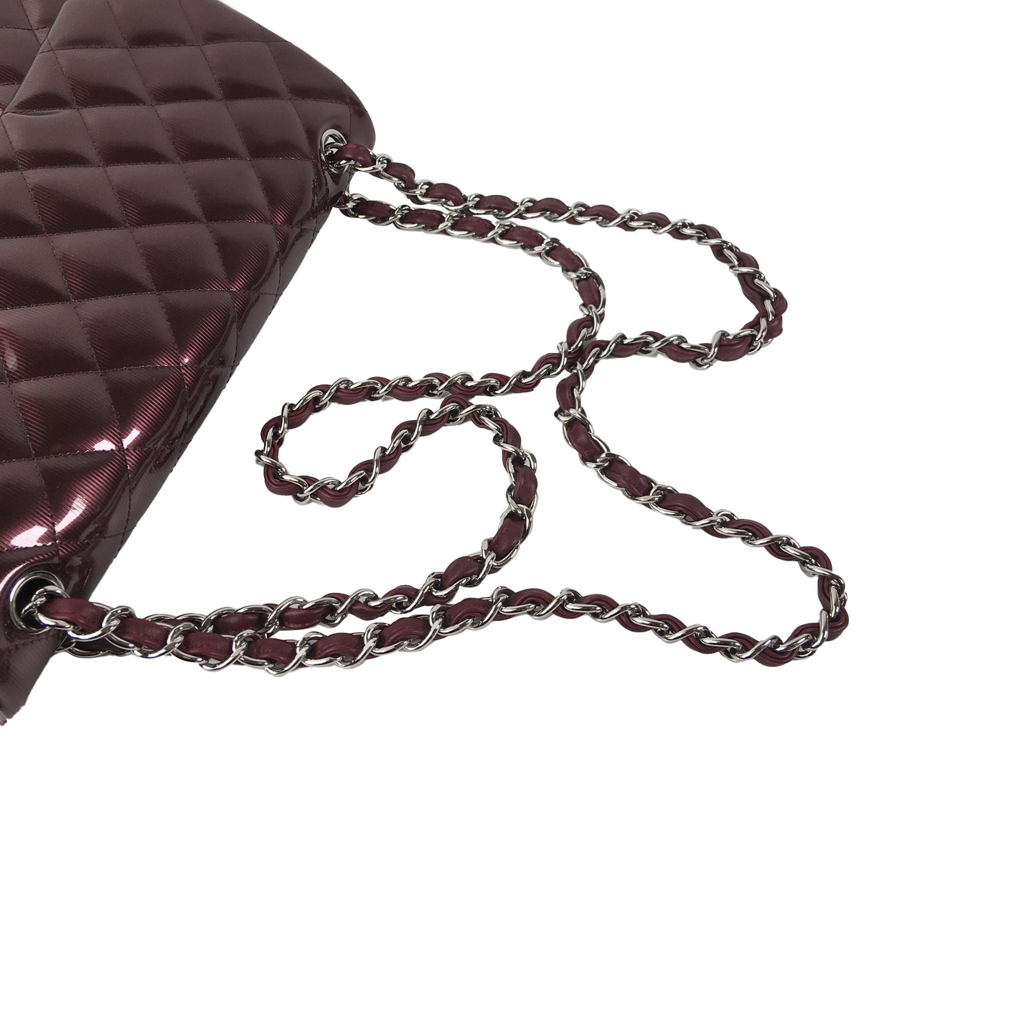 Chanel Jumbo Classic Patent Double Flap (SHG-l8CmEd)