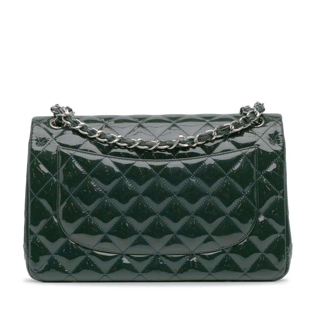 Chanel Jumbo Classic Patent Double Flap (SHG-tIs8iI)
