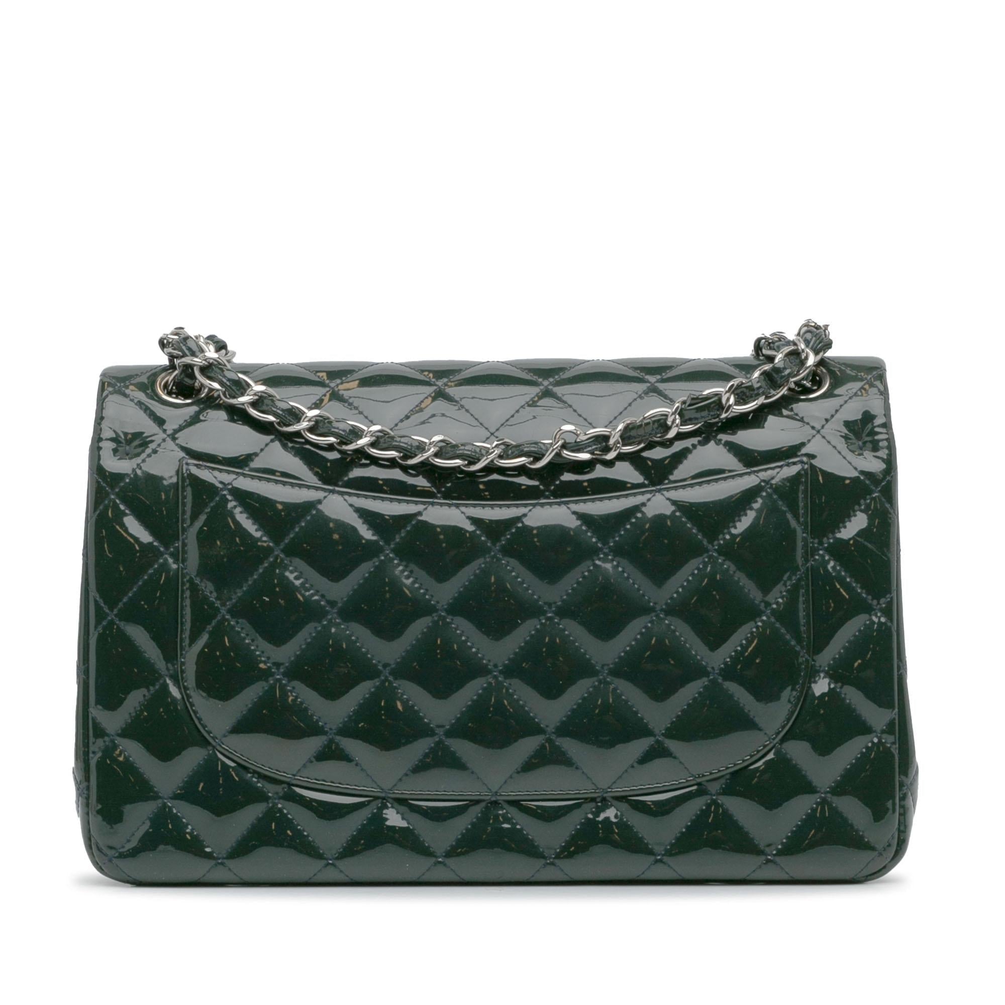 Chanel Jumbo Classic Patent Double Flap (SHG-tIs8iI)