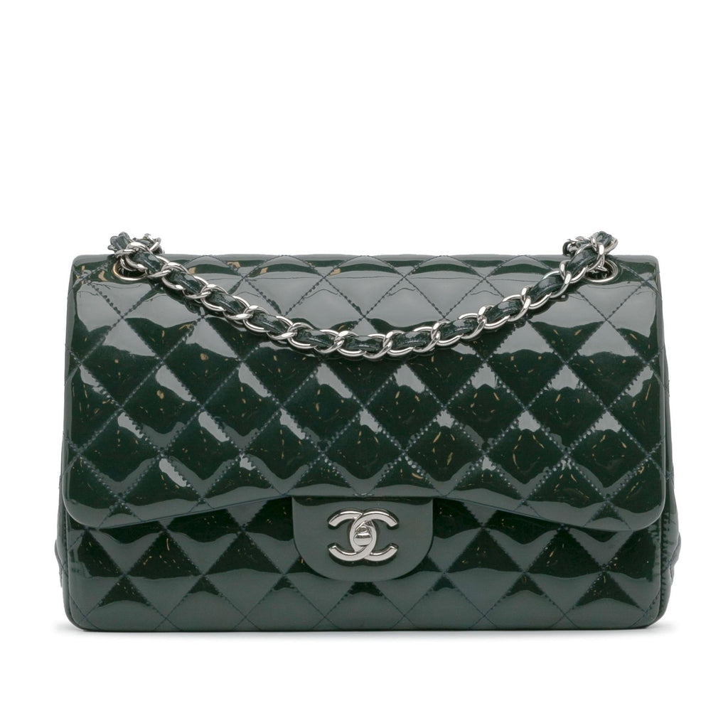 Chanel Jumbo Classic Patent Double Flap (SHG-tIs8iI)