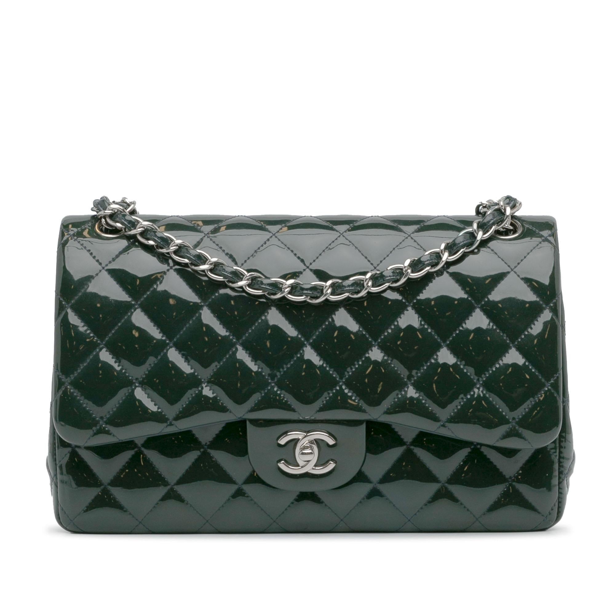 Chanel Jumbo Classic Patent Double Flap (SHG-tIs8iI)