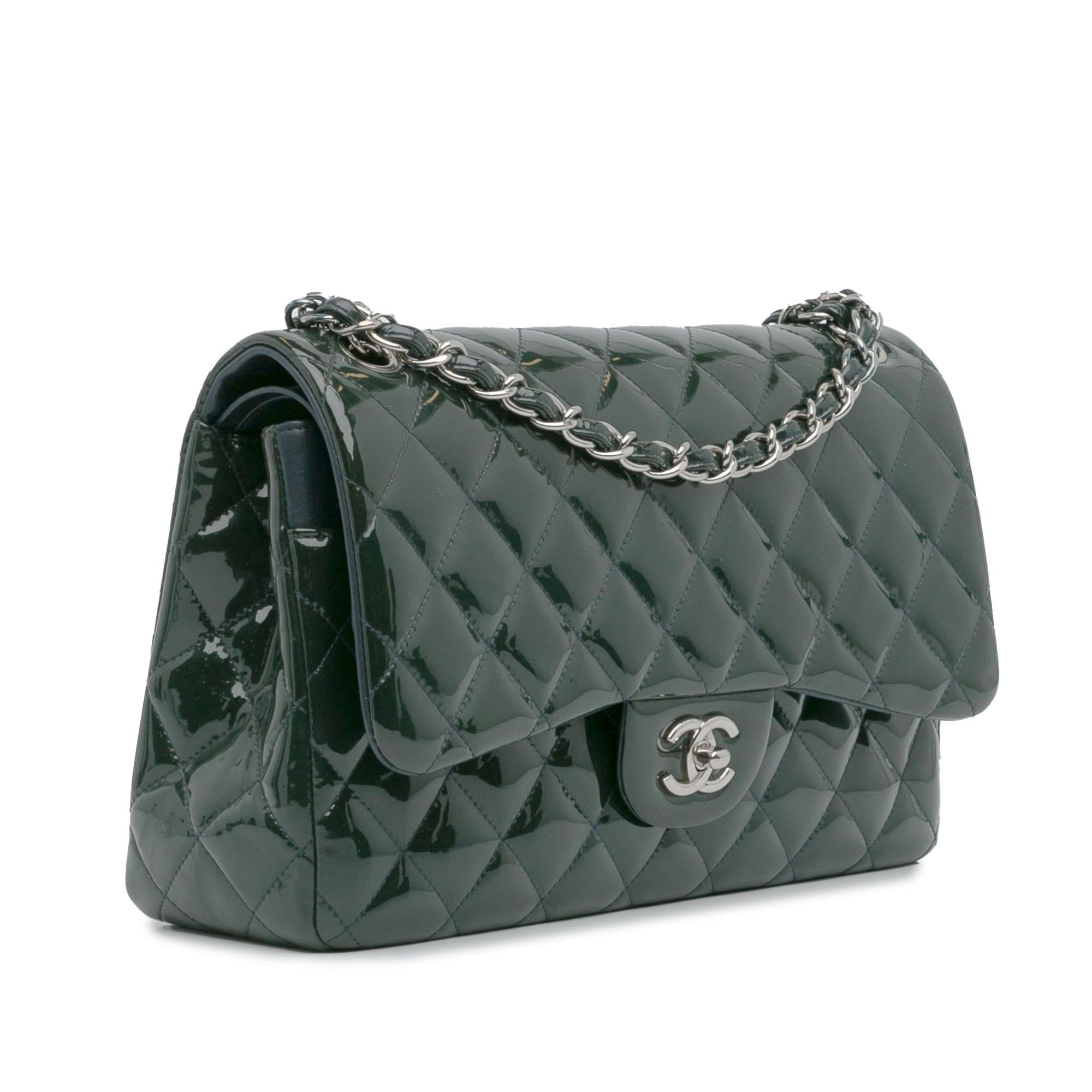Chanel Jumbo Classic Patent Double Flap (SHG-tIs8iI)