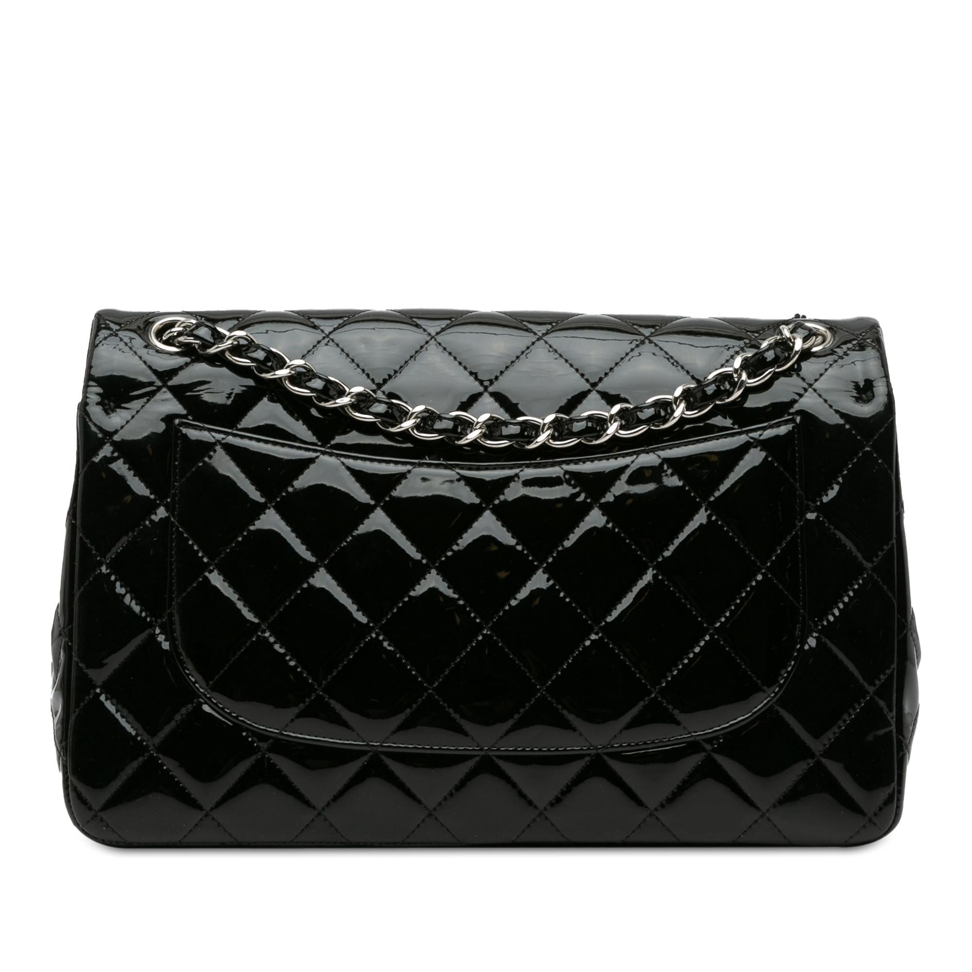 Chanel Jumbo Classic Patent Double Flap (SHG-gJqseL)