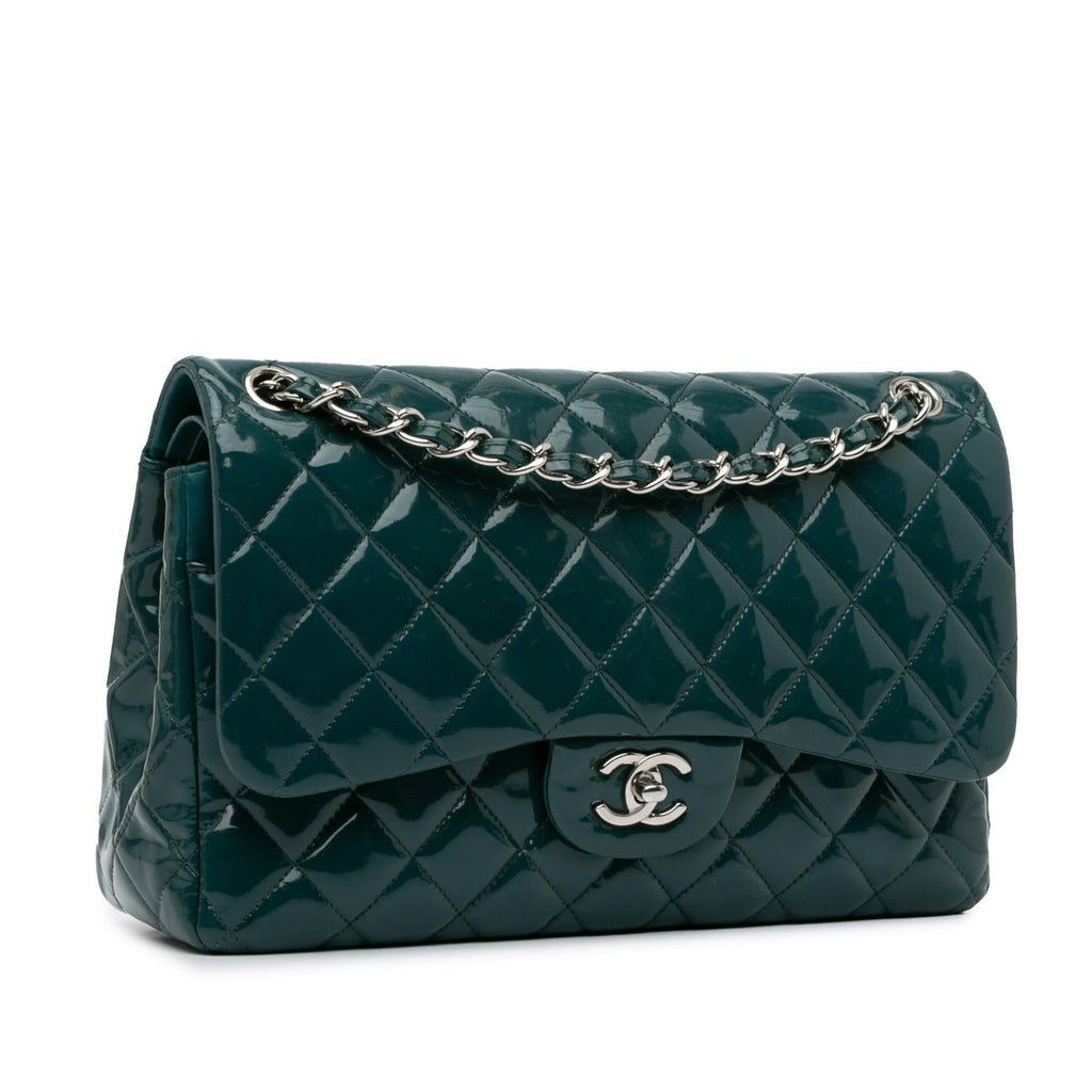 Chanel Jumbo Classic Patent Double Flap (SHG-A8oS33)