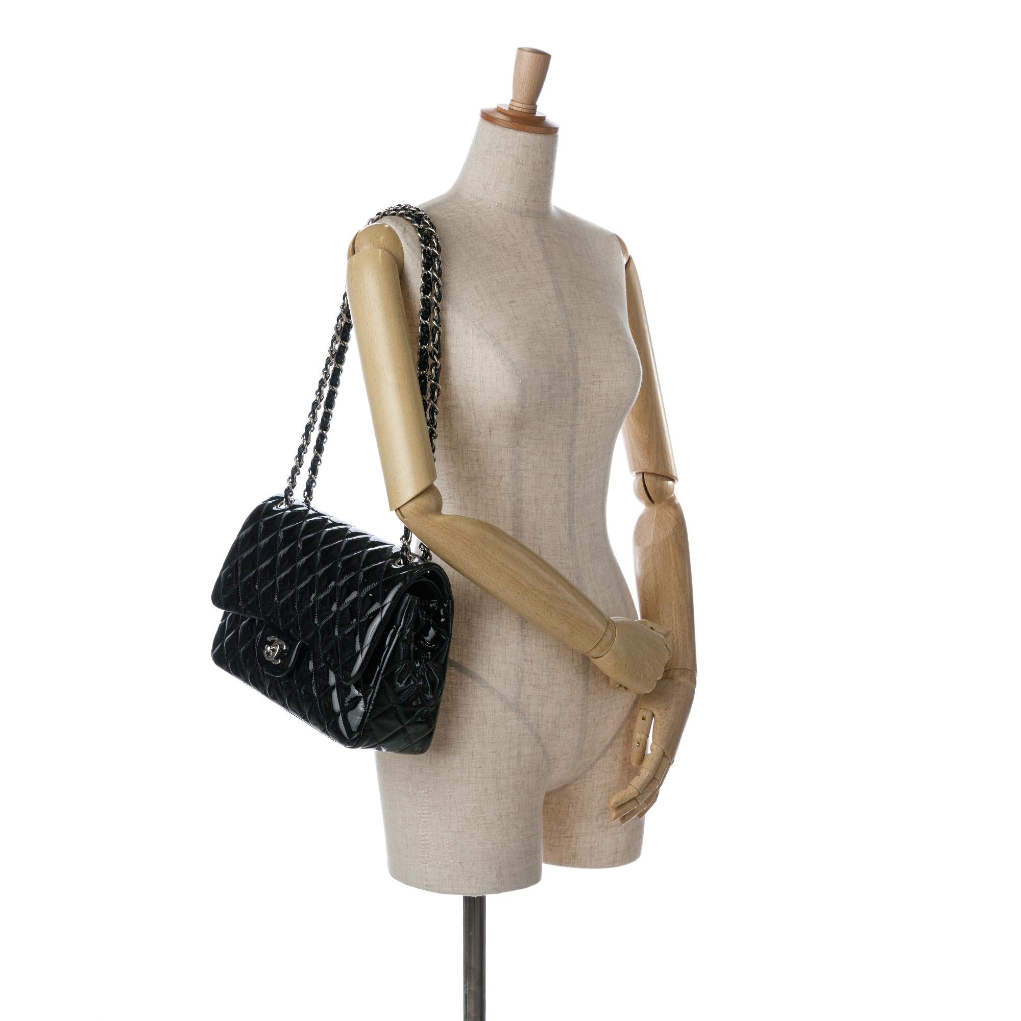 Chanel Jumbo Classic Patent Double Flap (SHG-OHbgvl)