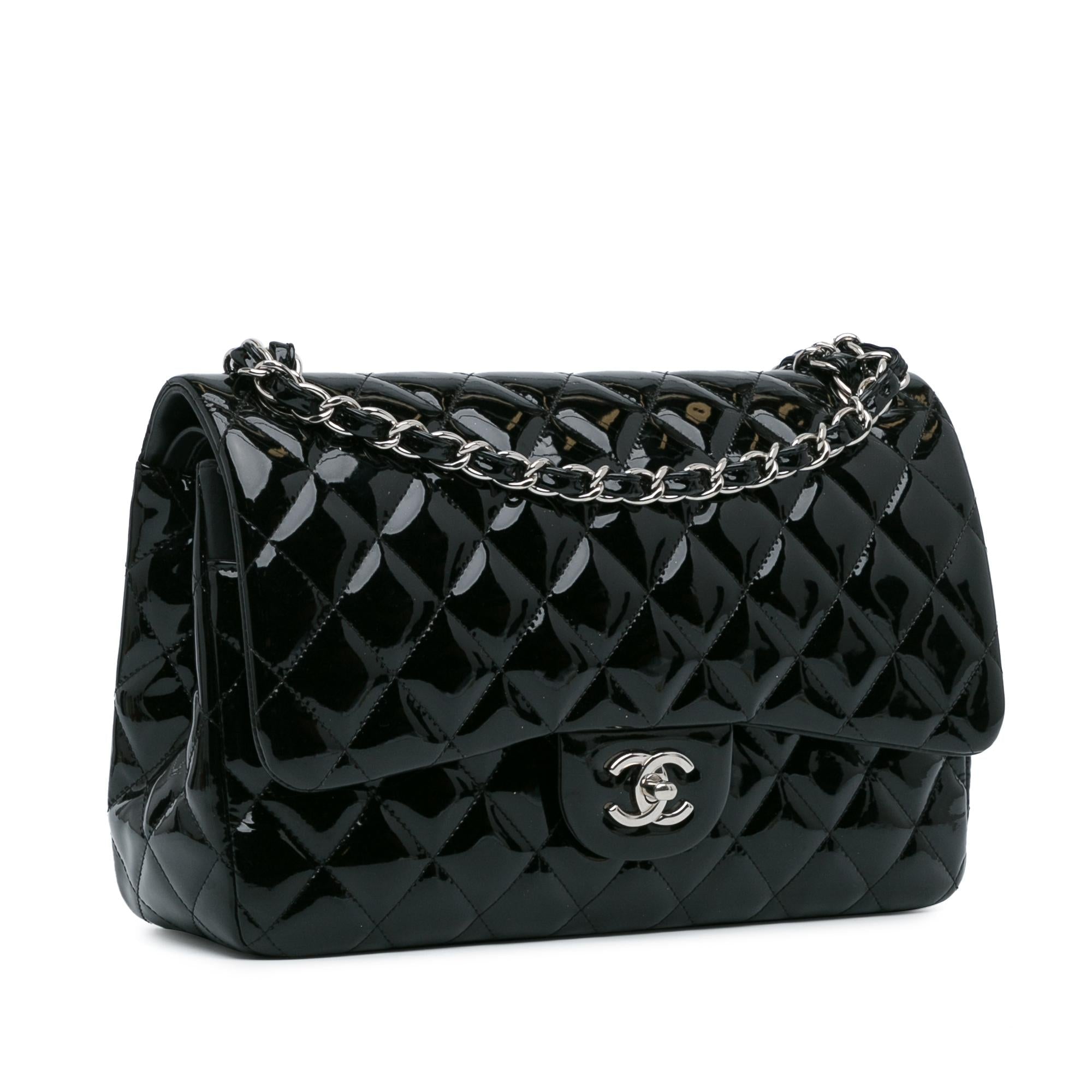 Chanel Jumbo Classic Patent Double Flap (SHG-OHbgvl)
