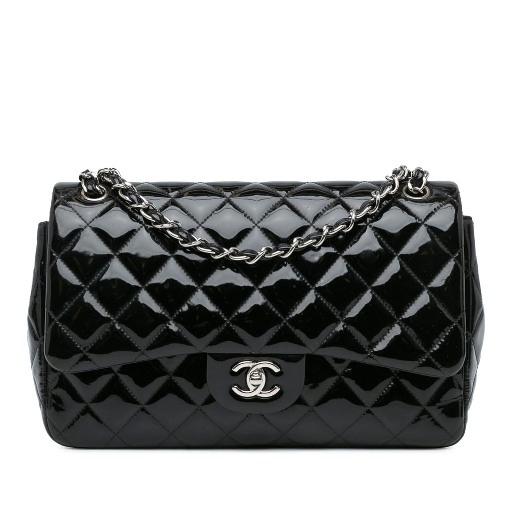 Chanel Jumbo Classic Patent Double Flap (SHG-vKYDDo)