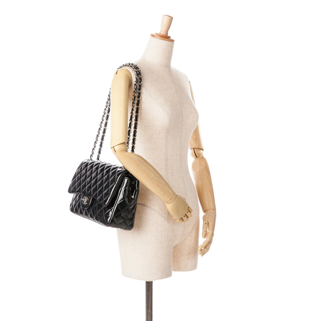 Chanel Jumbo Classic Patent Double Flap (SHG-vKYDDo)