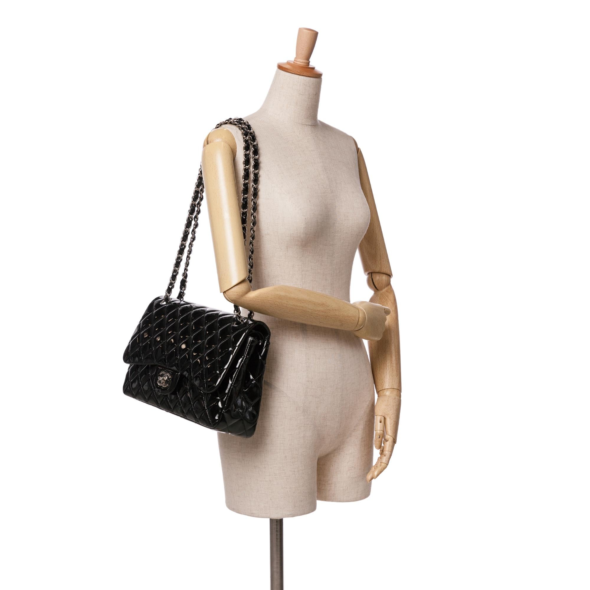 Chanel Jumbo Classic Patent Double Flap
