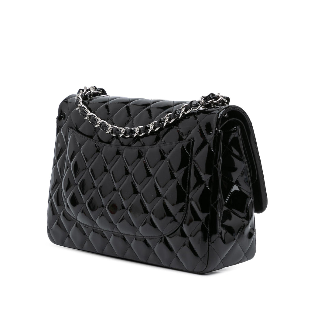 Chanel Jumbo Classic Patent Double Flap