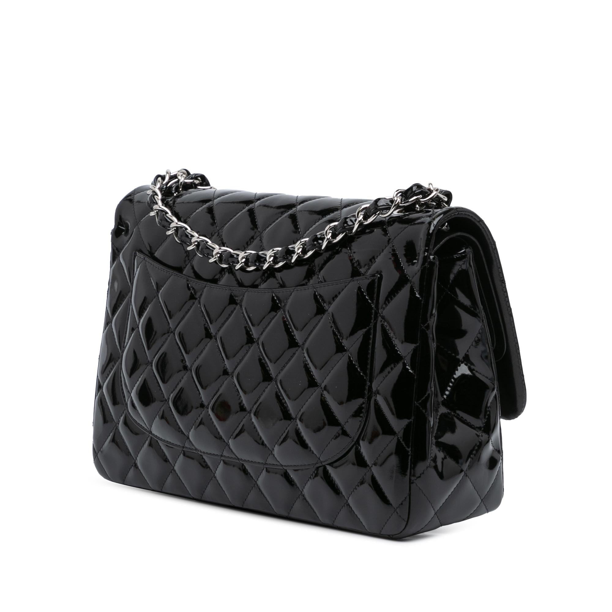 Chanel Jumbo Classic Patent Double Flap