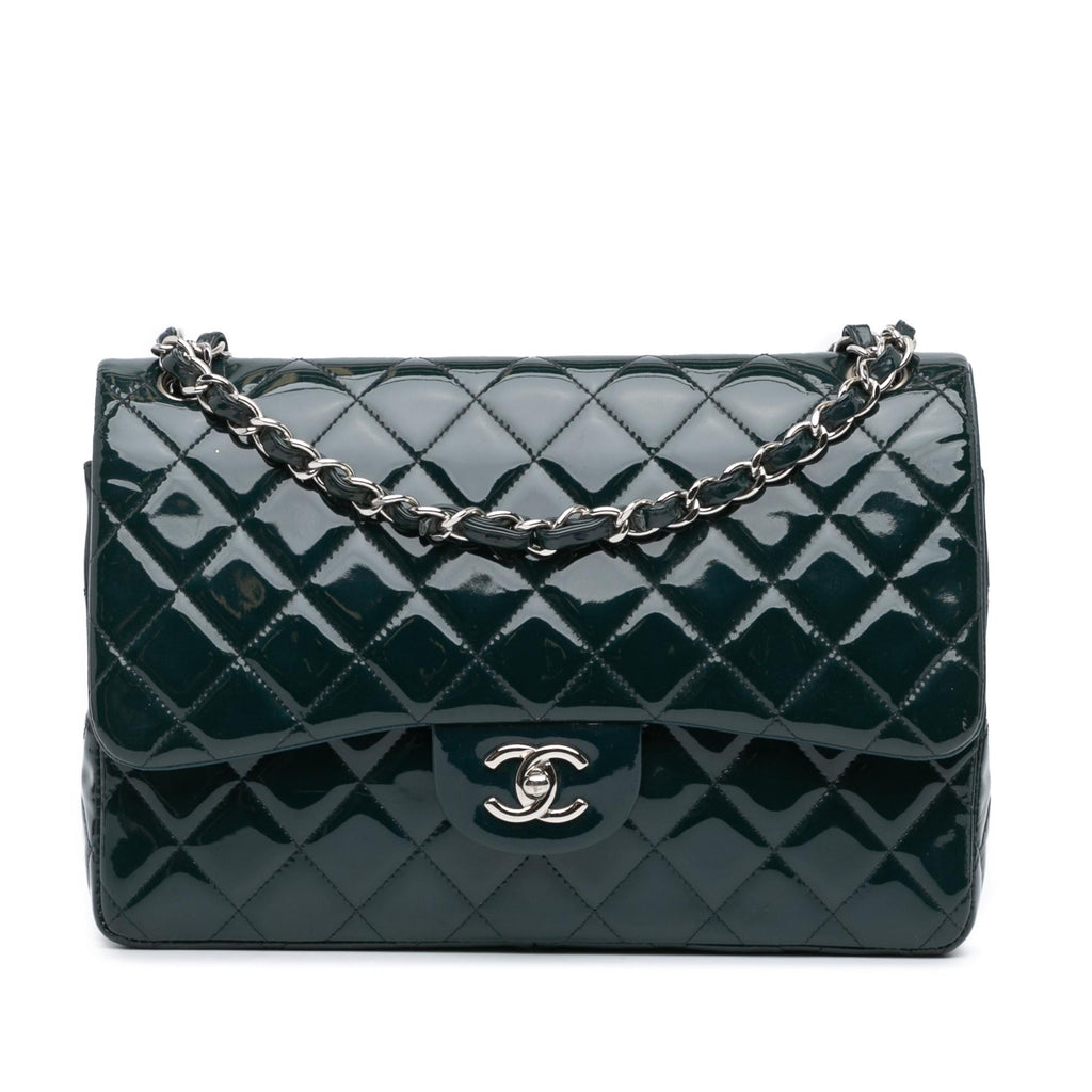 Chanel Jumbo Classic Patent Double Flap (SHG-1iWSwn)