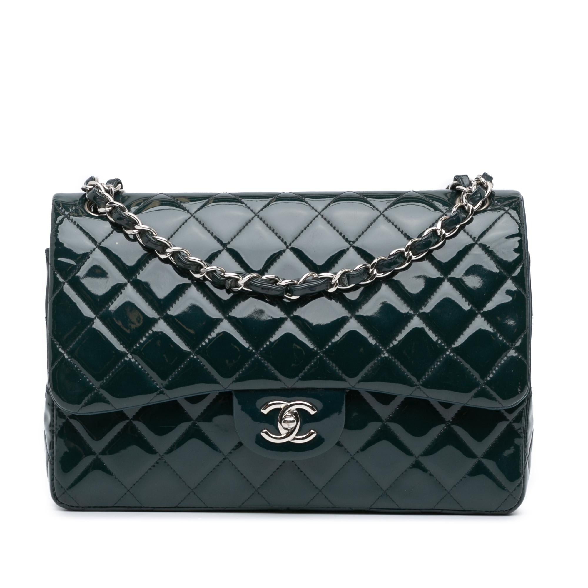 Chanel Jumbo Classic Patent Double Flap (SHG-1iWSwn)