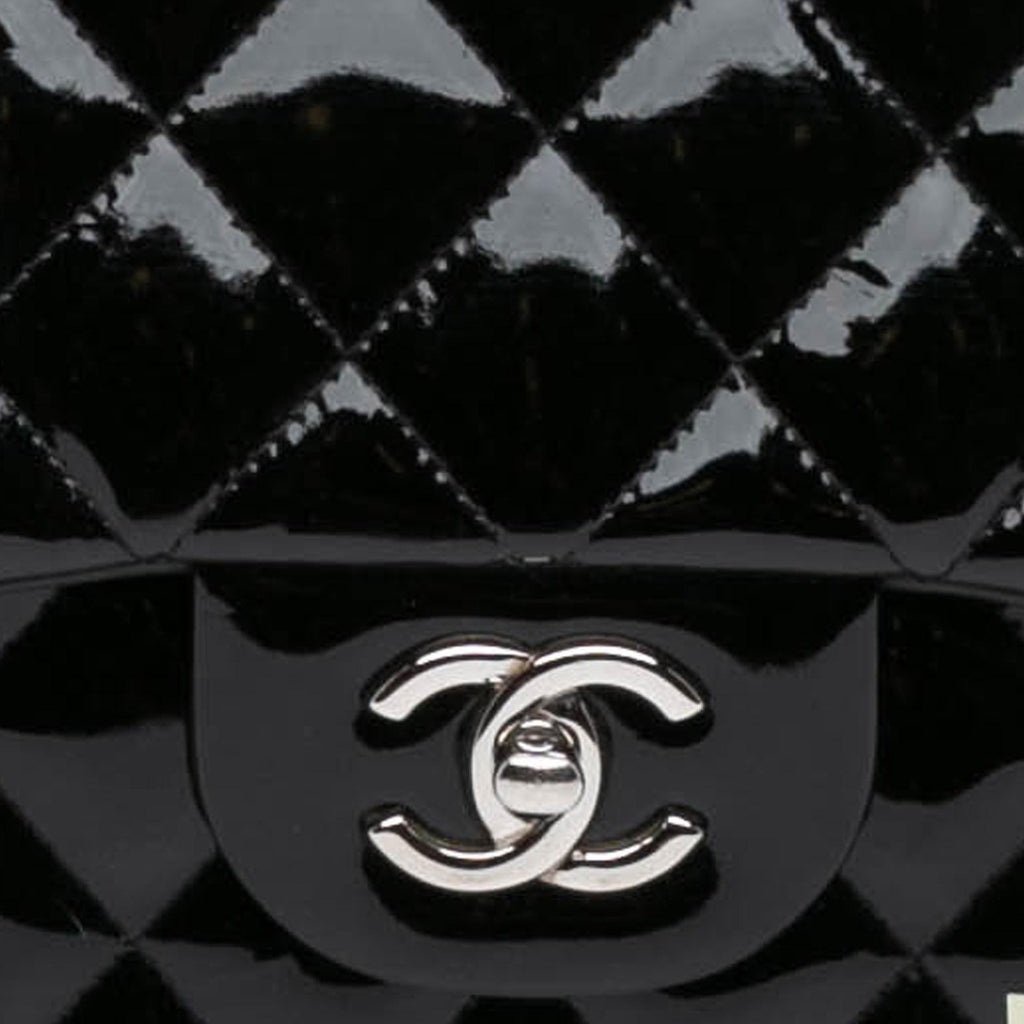 Chanel Jumbo Classic Patent Double Flap