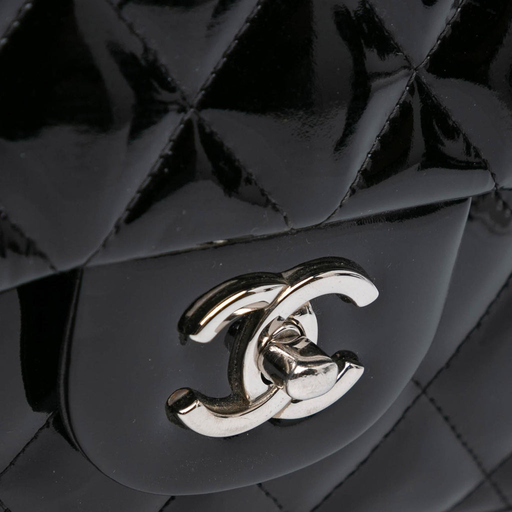Chanel Jumbo Classic Patent Double Flap