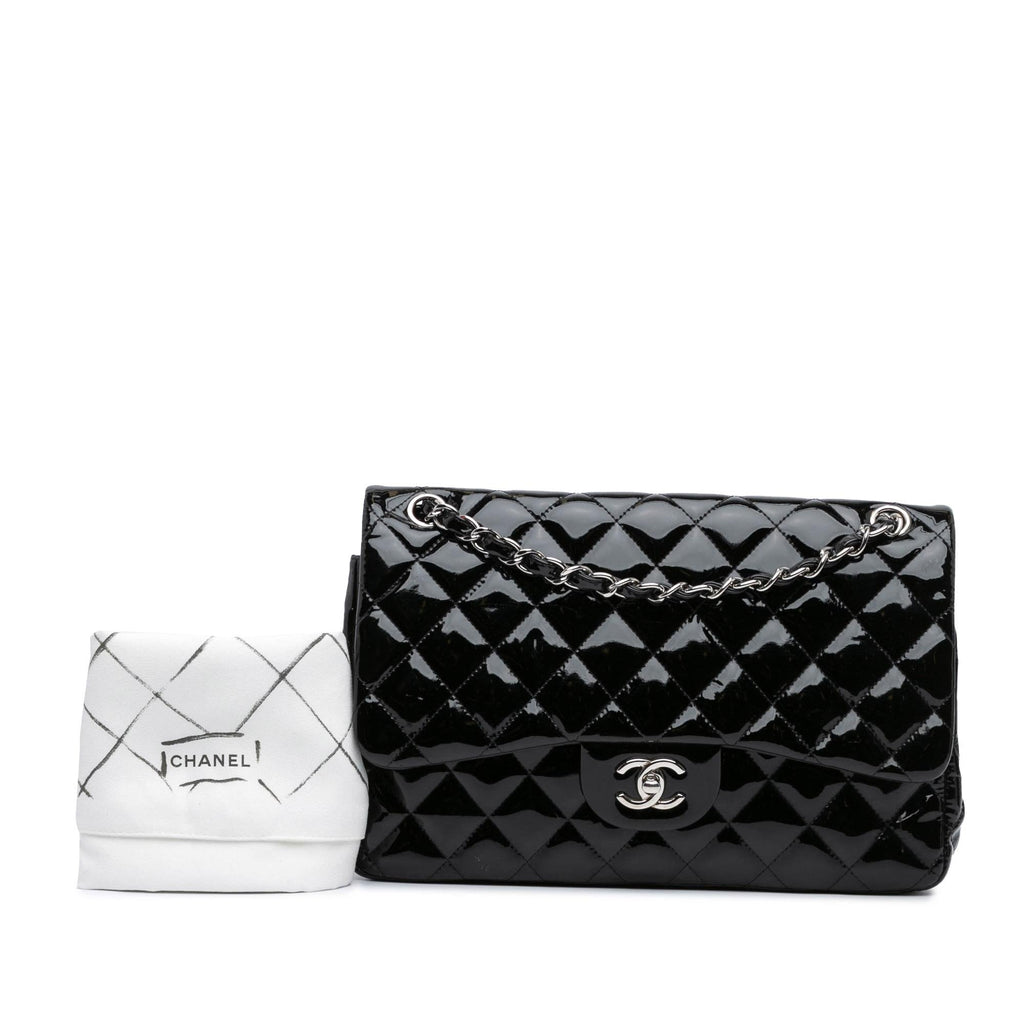 Chanel Jumbo Classic Patent Double Flap