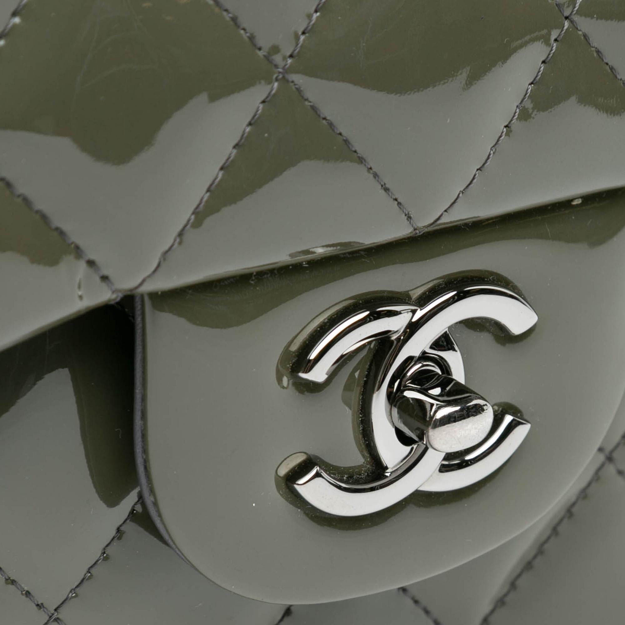 Chanel Jumbo Classic Patent Double Flap