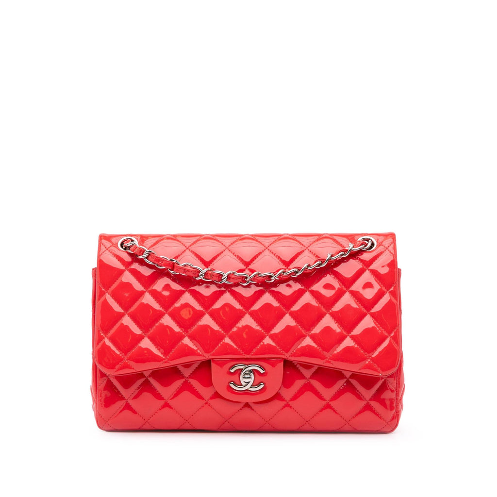 Chanel Jumbo Classic Patent Double Flap