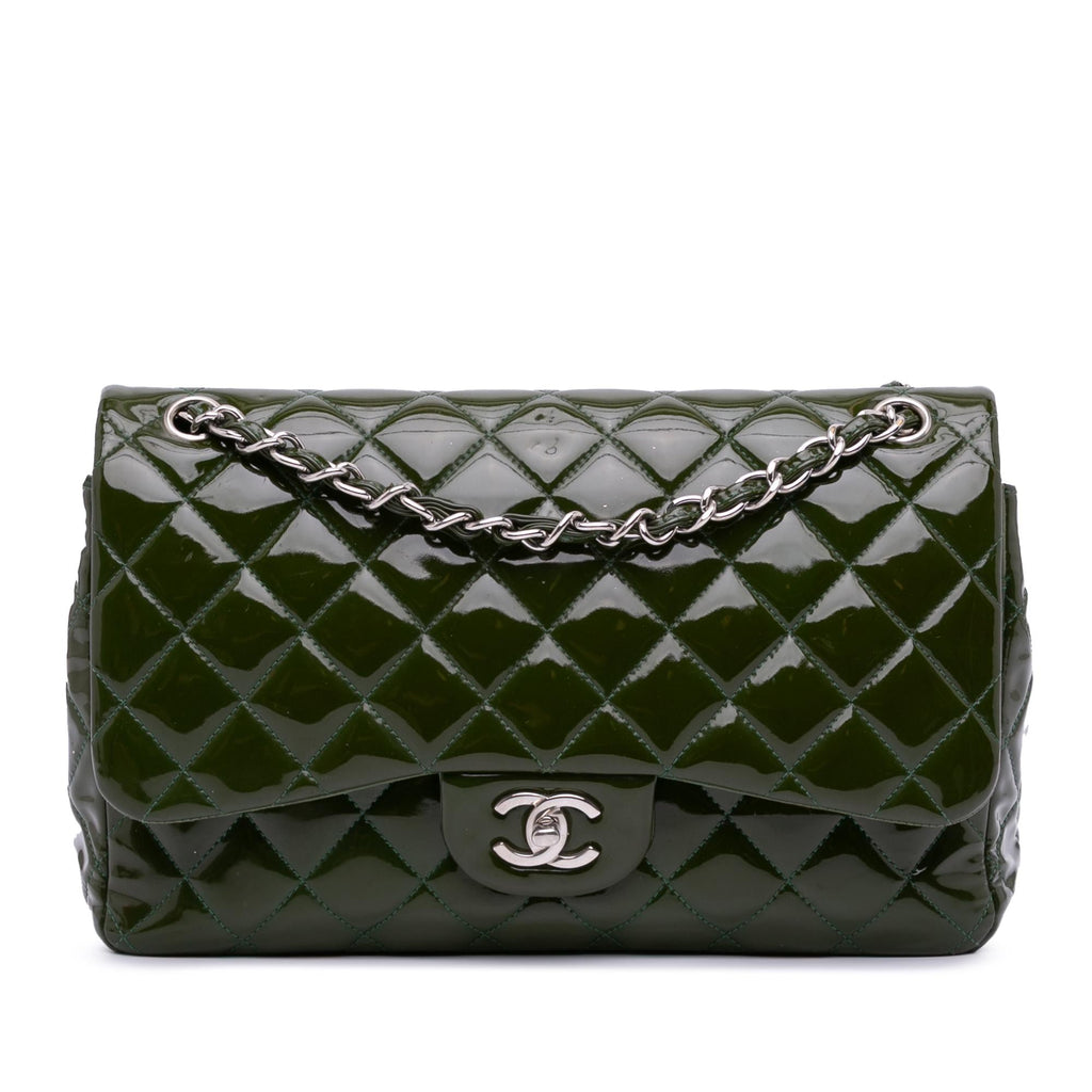 Chanel Jumbo Classic Patent Double Flap