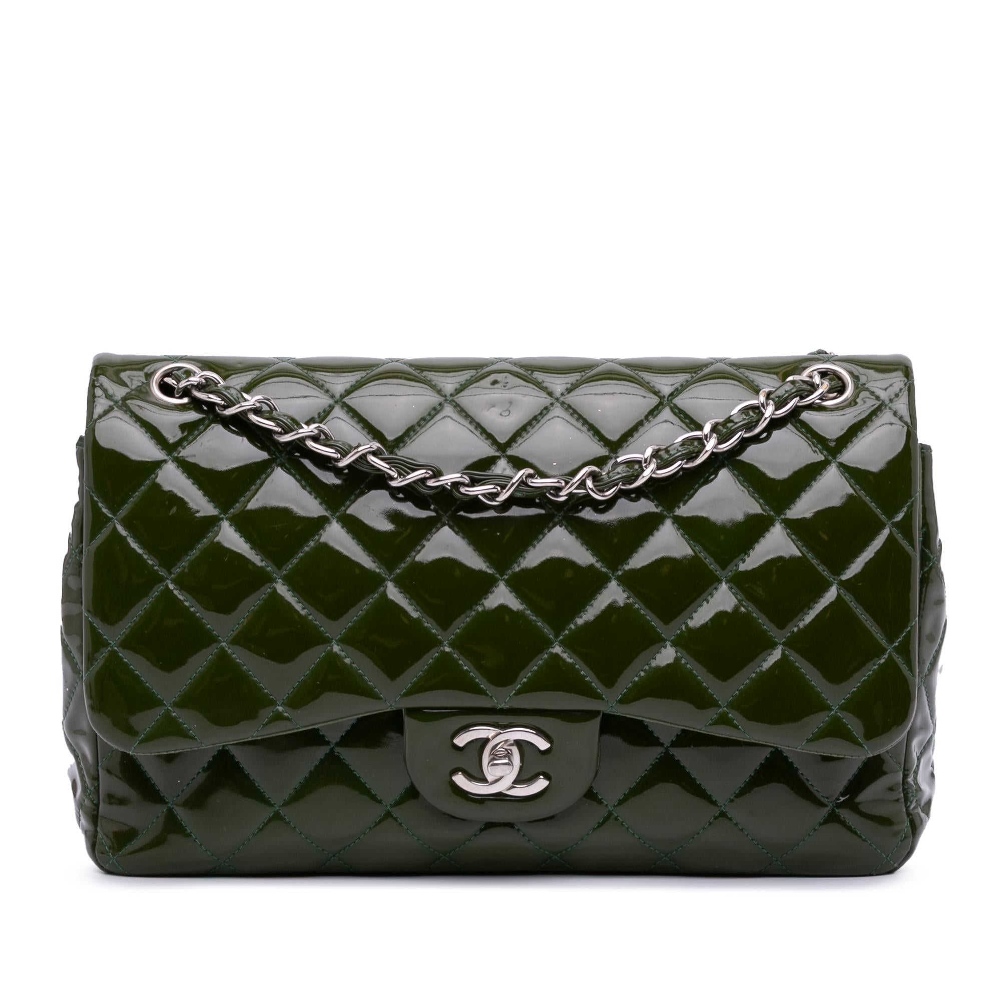 Chanel Jumbo Classic Patent Double Flap