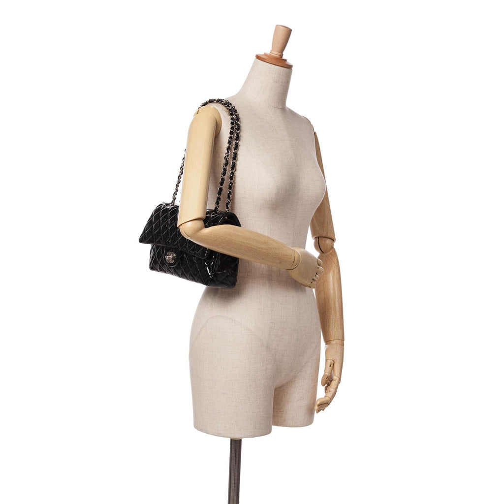 Chanel Jumbo Classic Patent Double Flap