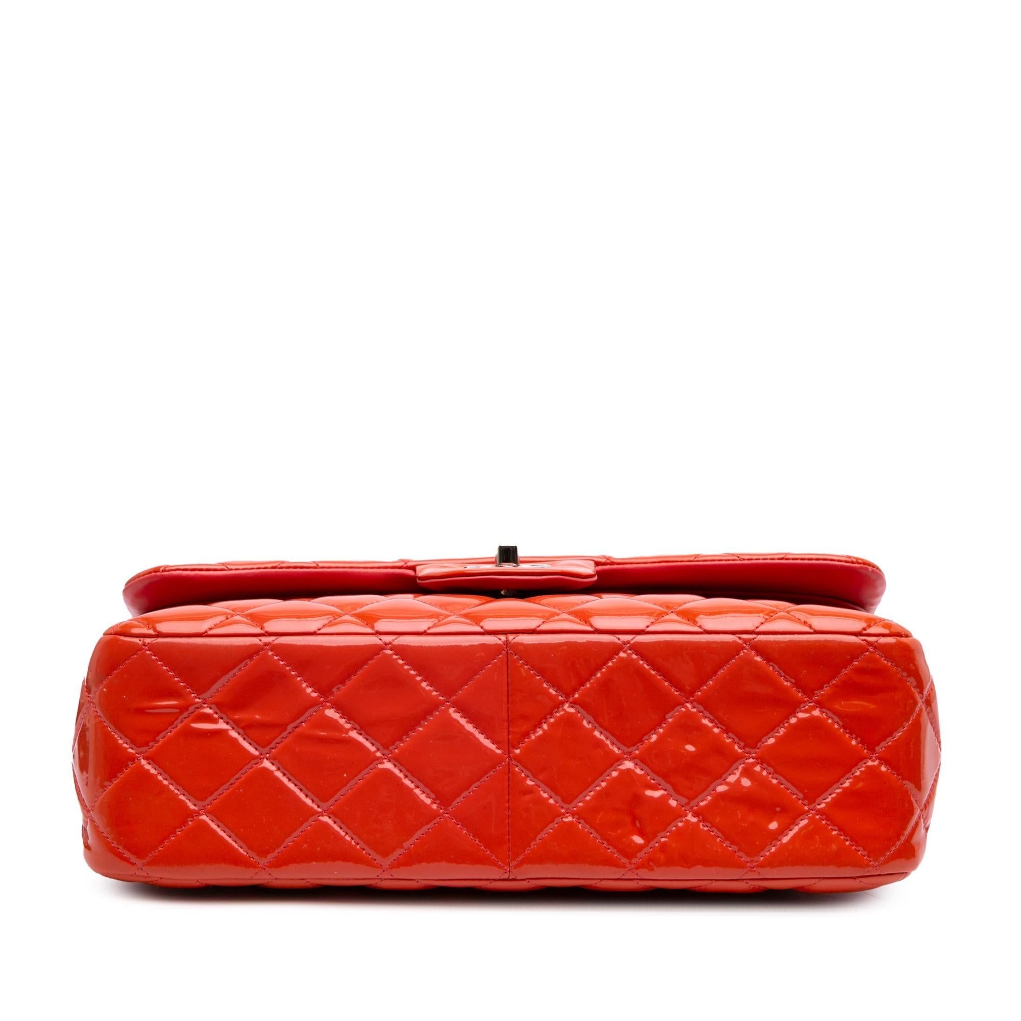 Chanel Jumbo Classic Patent Double Flap