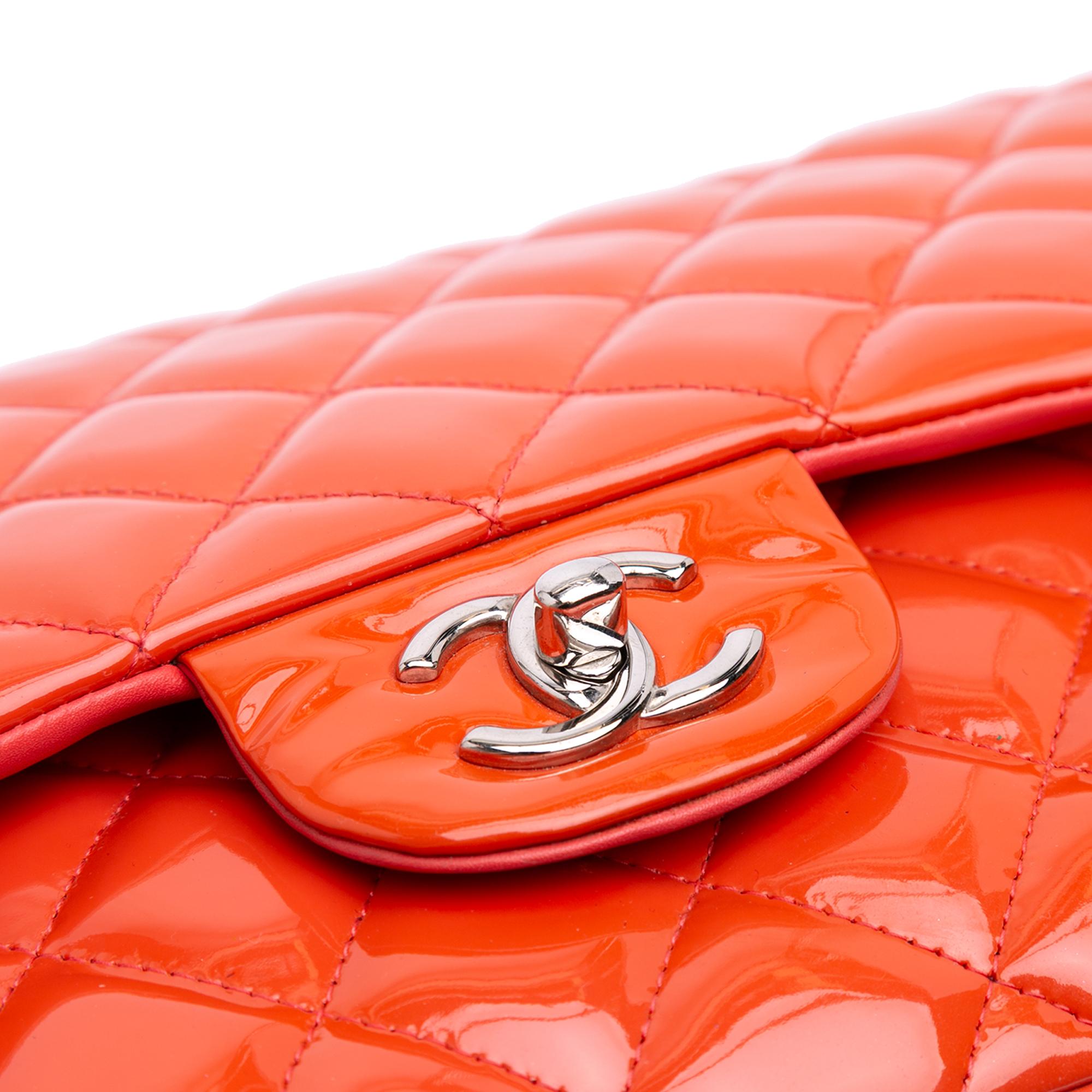 Chanel Jumbo Classic Patent Double Flap