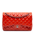 Chanel Jumbo Classic Patent Double Flap