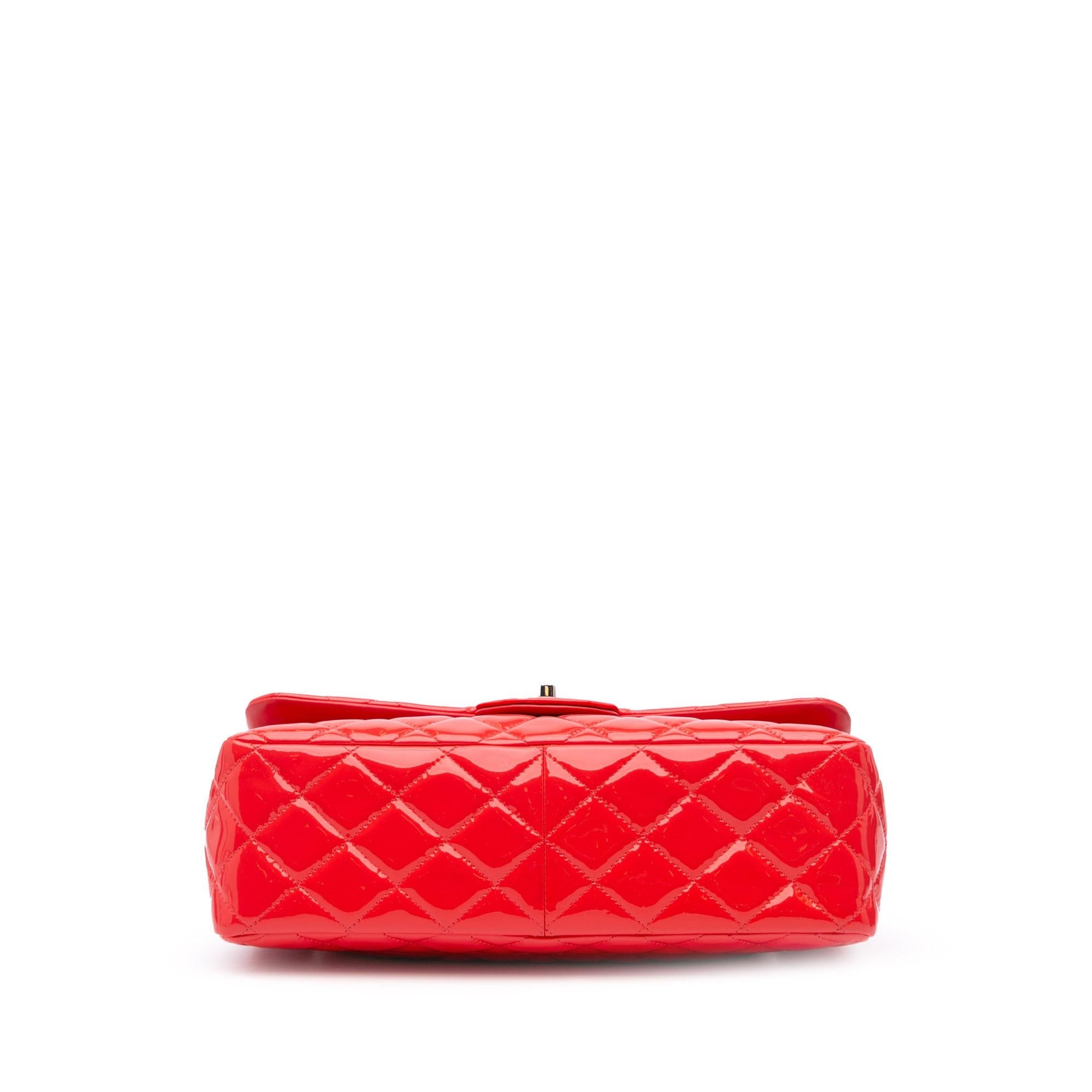 Chanel Jumbo Classic Patent Double Flap