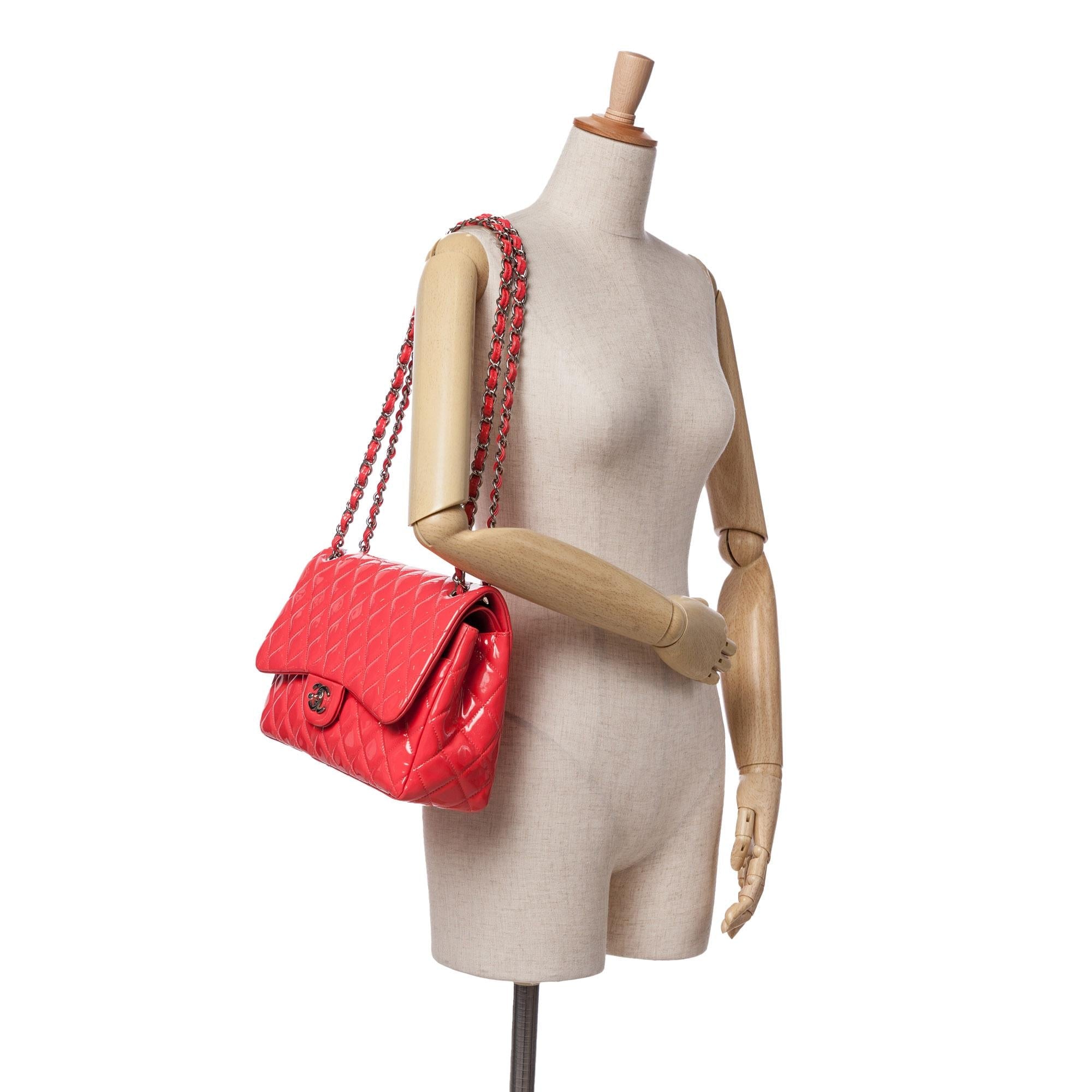 Chanel Jumbo Classic Patent Double Flap