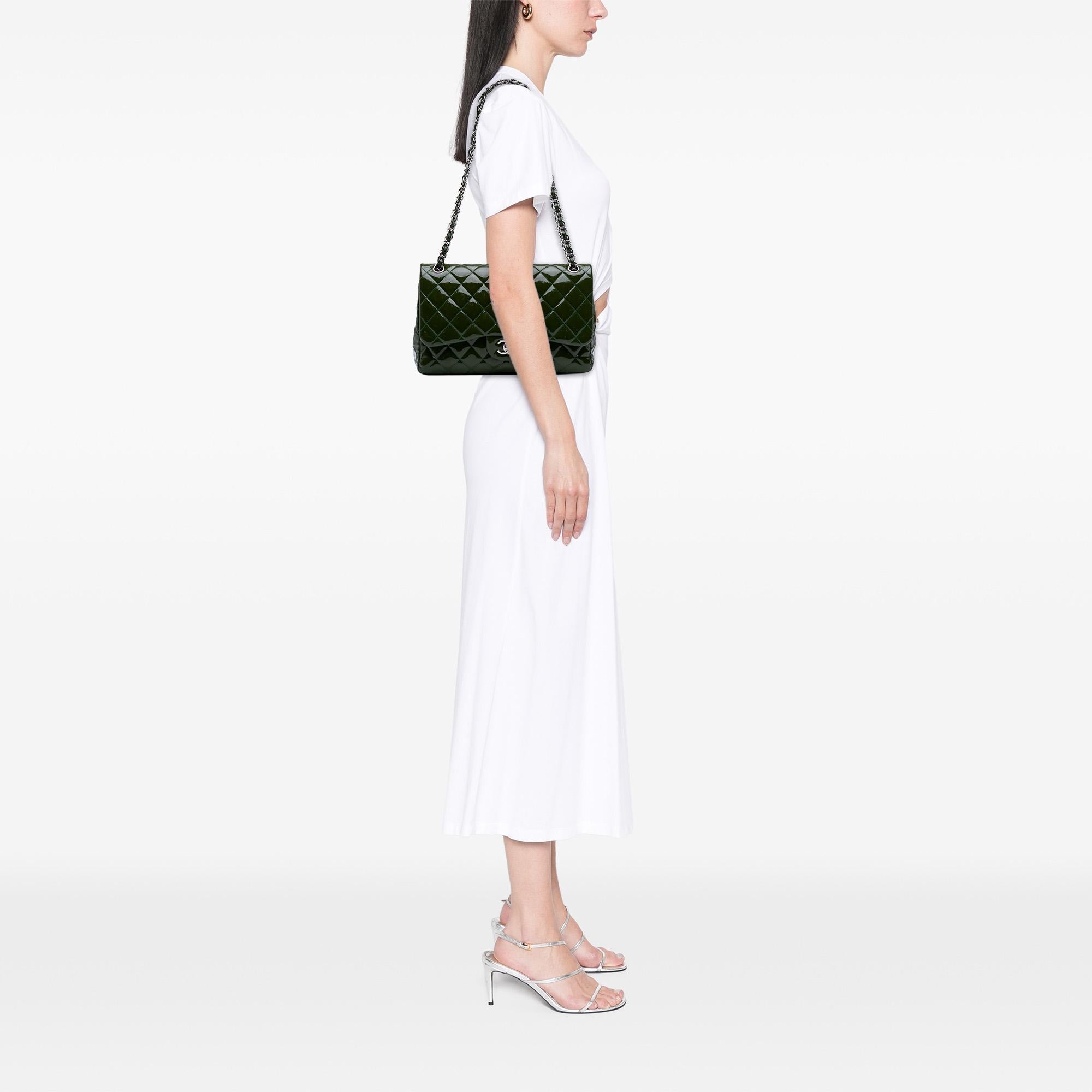 Chanel Jumbo Classic Patent Double Flap