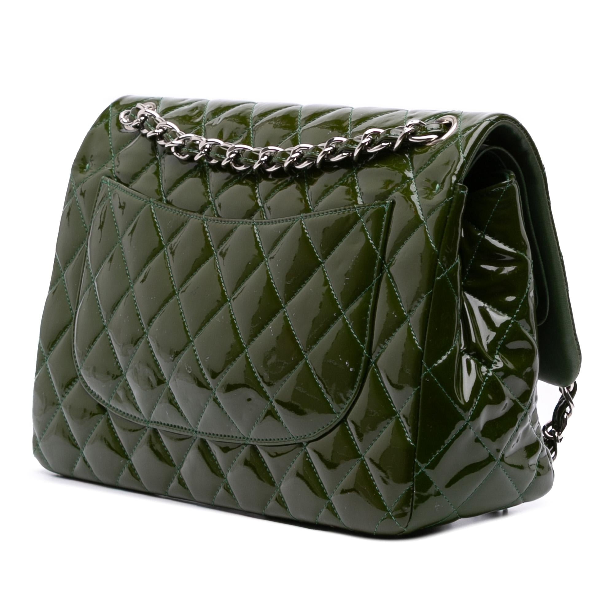 Chanel Jumbo Classic Patent Double Flap