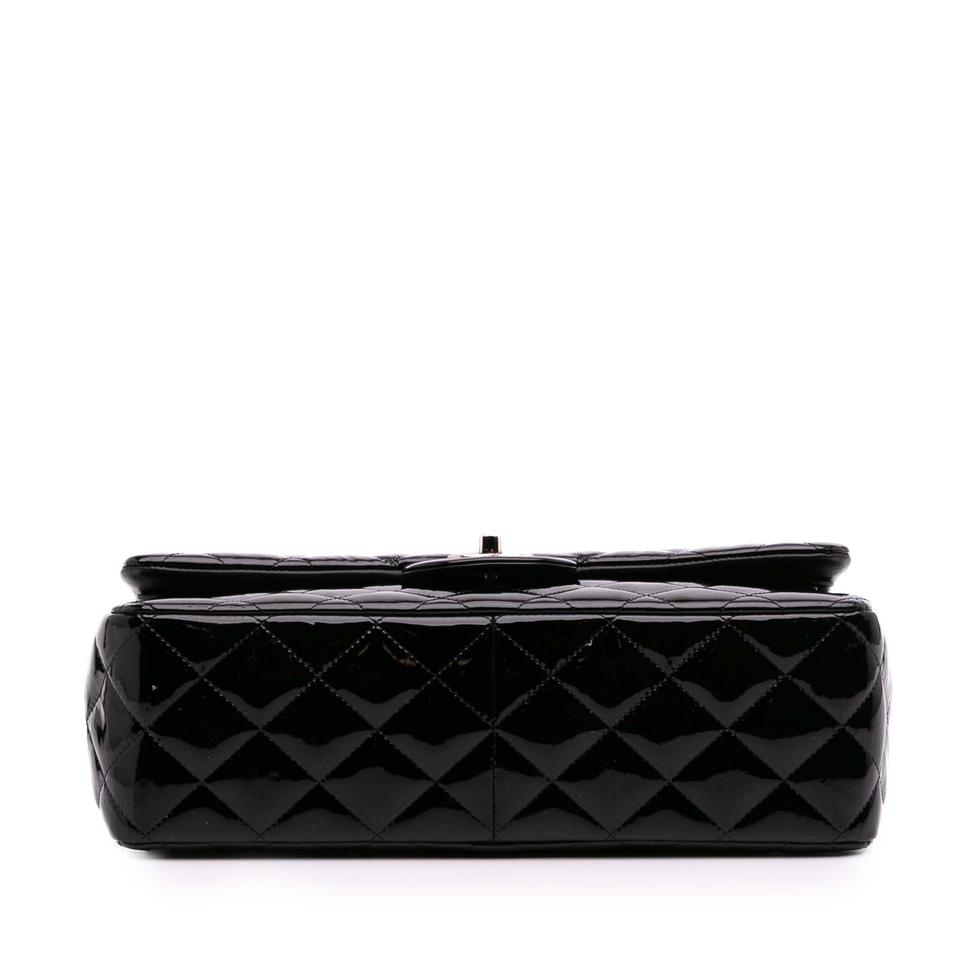 Chanel Jumbo Classic Patent Double Flap