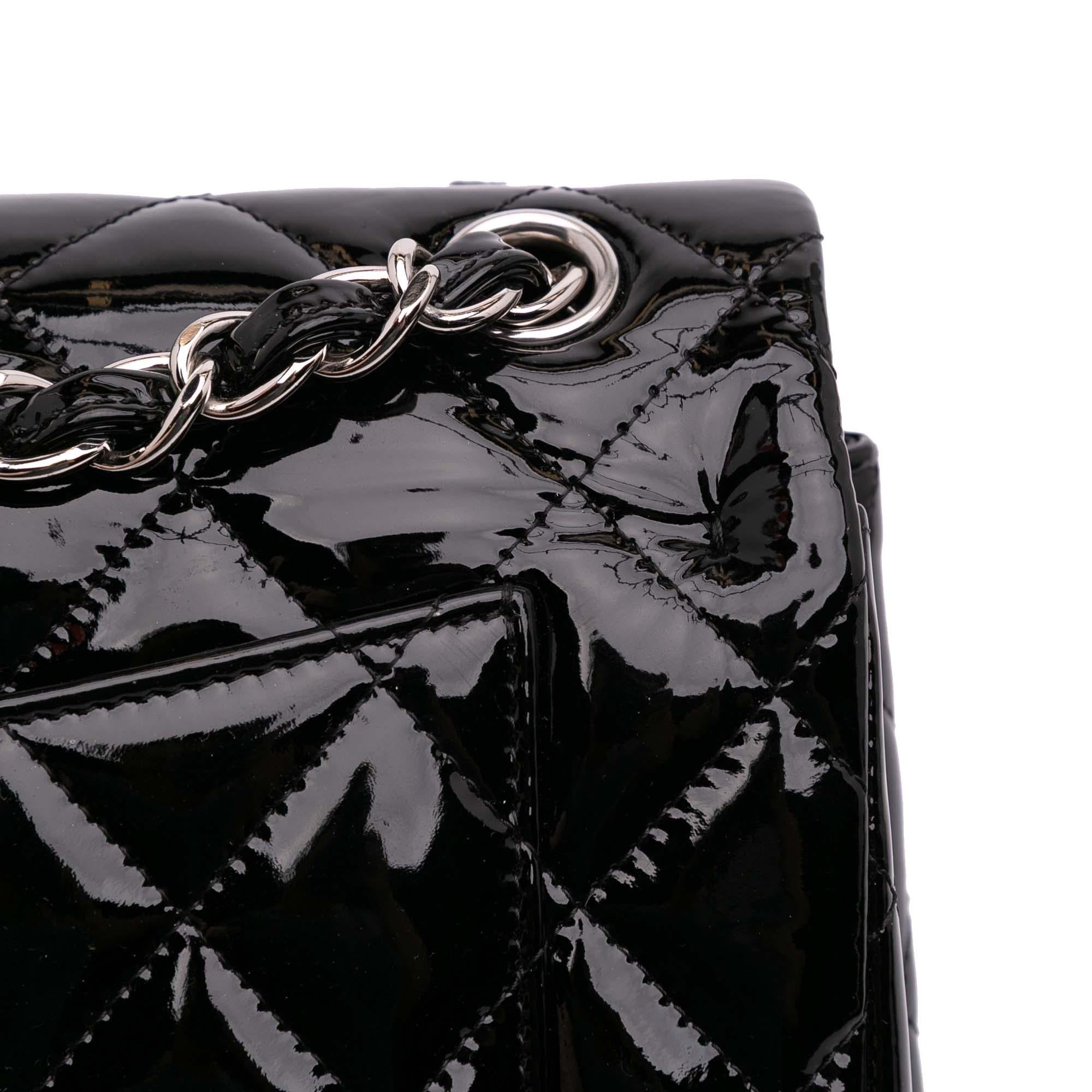 Chanel Jumbo Classic Patent Double Flap