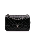 Chanel Jumbo Classic Patent Double Flap