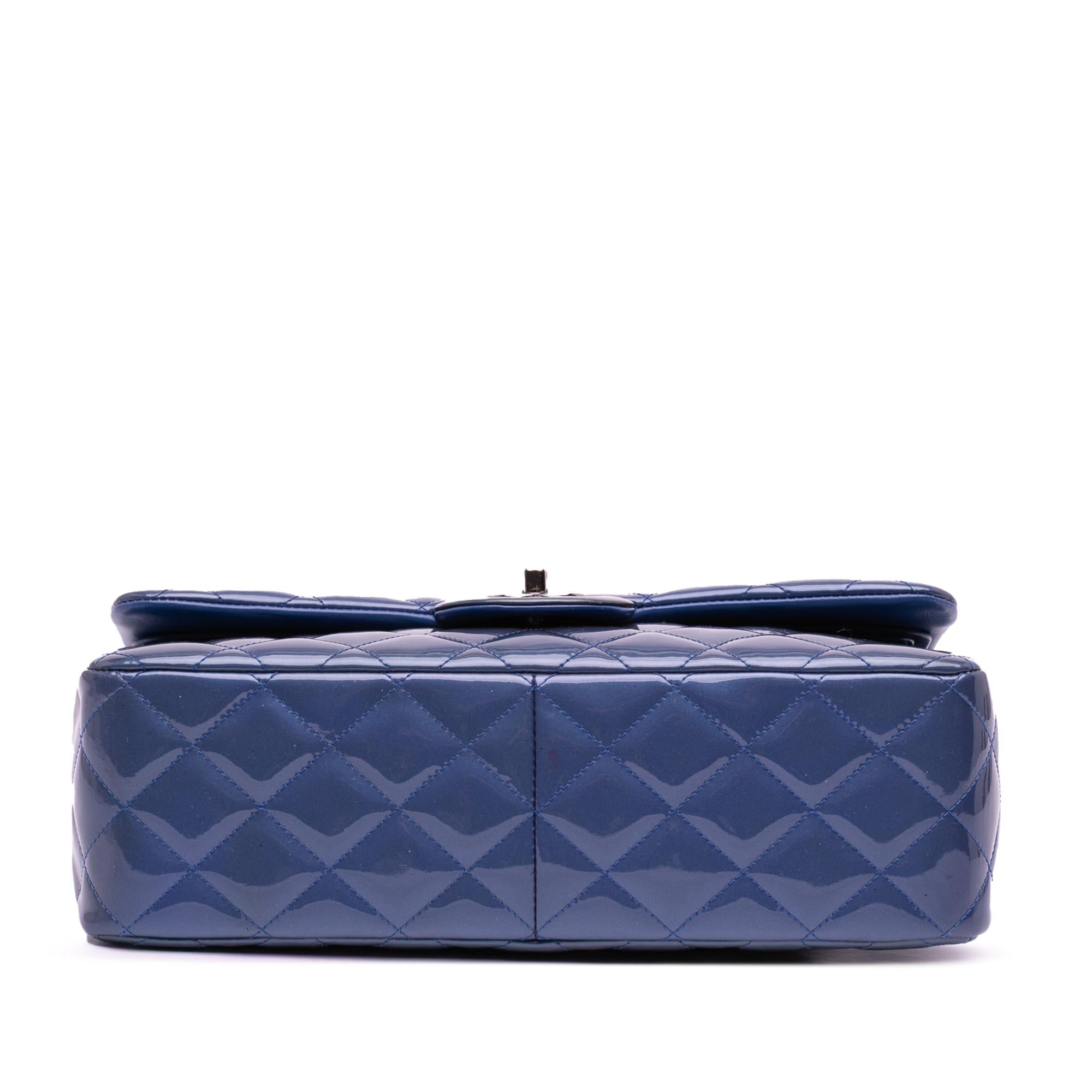 Chanel Jumbo Classic Patent Double Flap