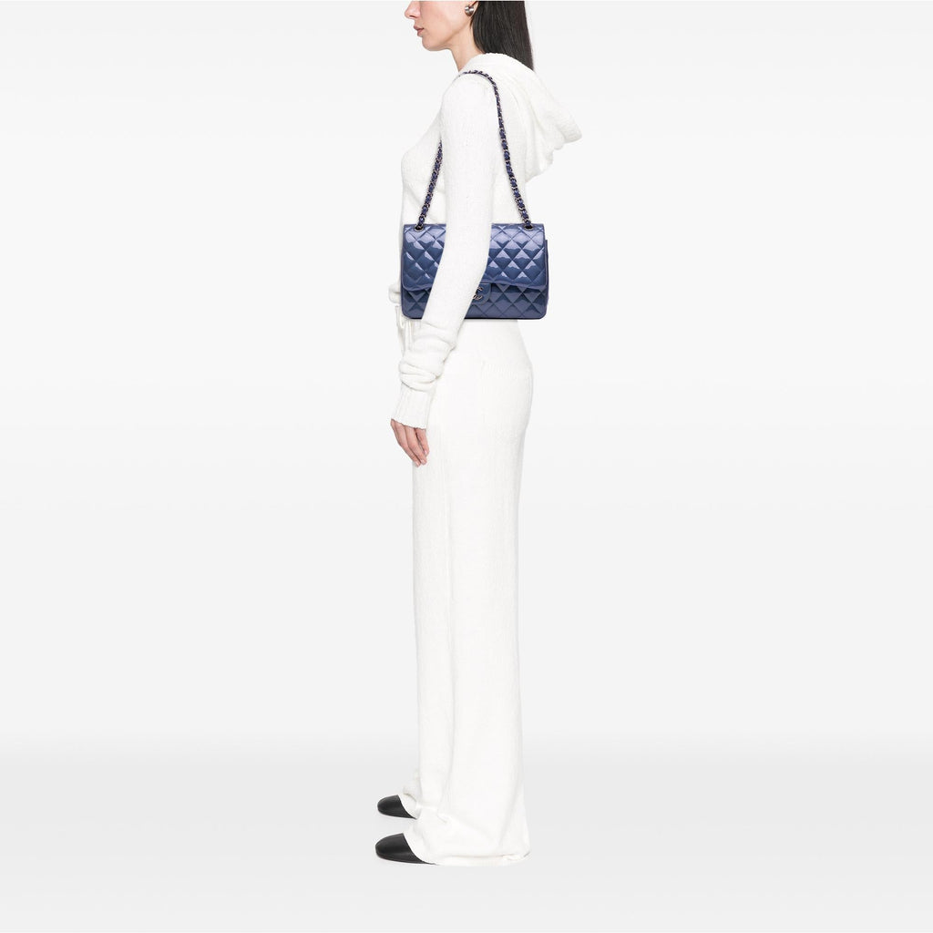 Chanel Jumbo Classic Patent Double Flap