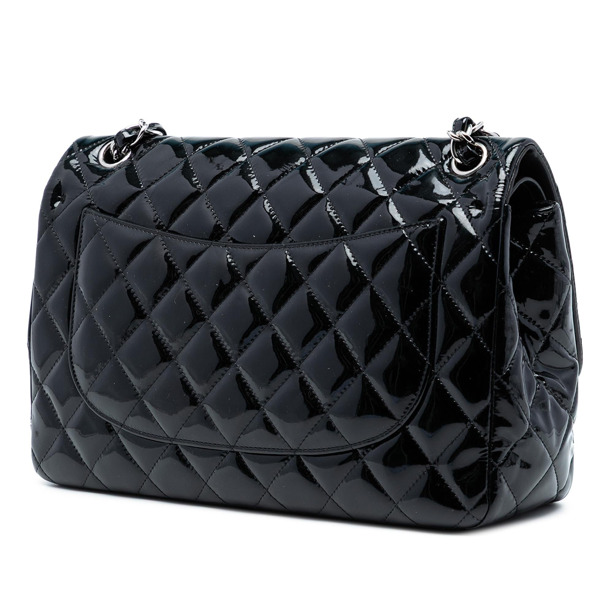 Chanel Jumbo Classic Patent Double Flap
