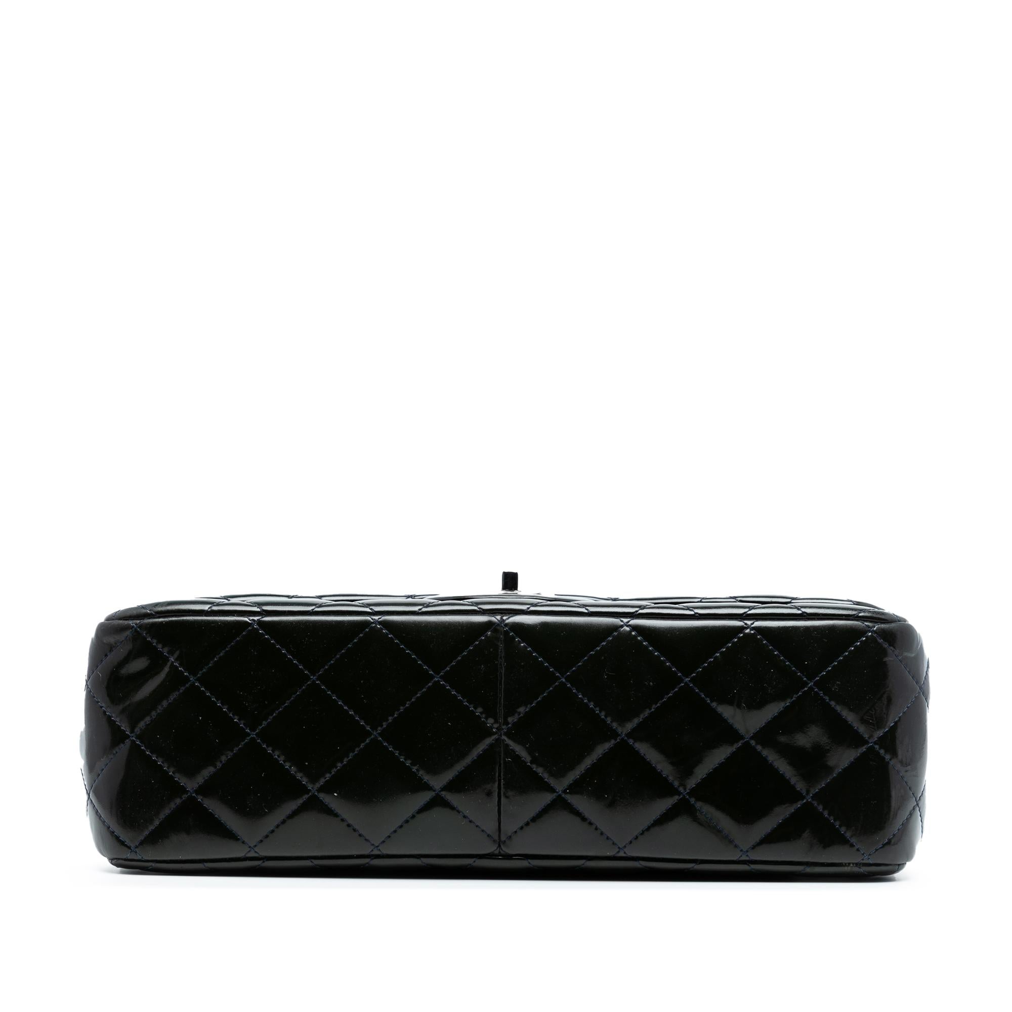 Chanel Jumbo Classic Patent Double Flap
