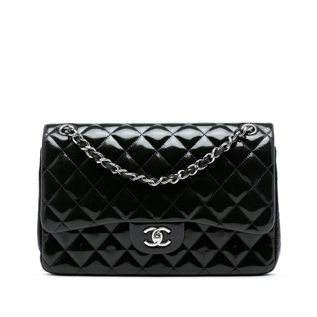 Chanel Jumbo Classic Patent Double Flap
