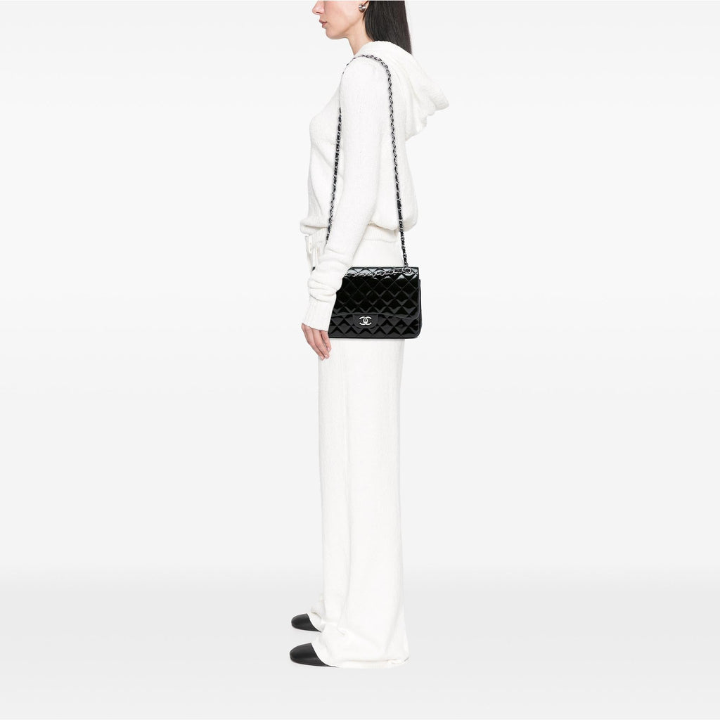 Chanel Jumbo Classic Patent Double Flap