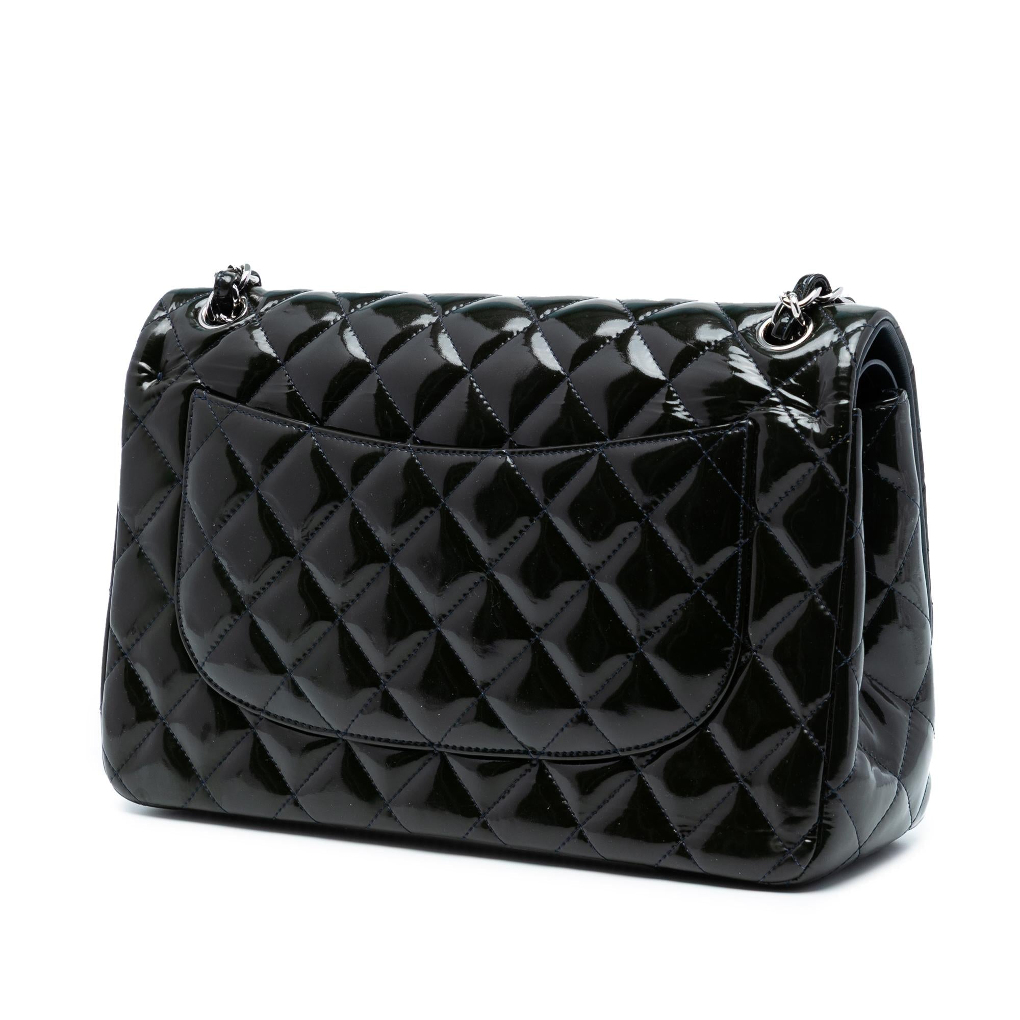 Chanel Jumbo Classic Patent Double Flap