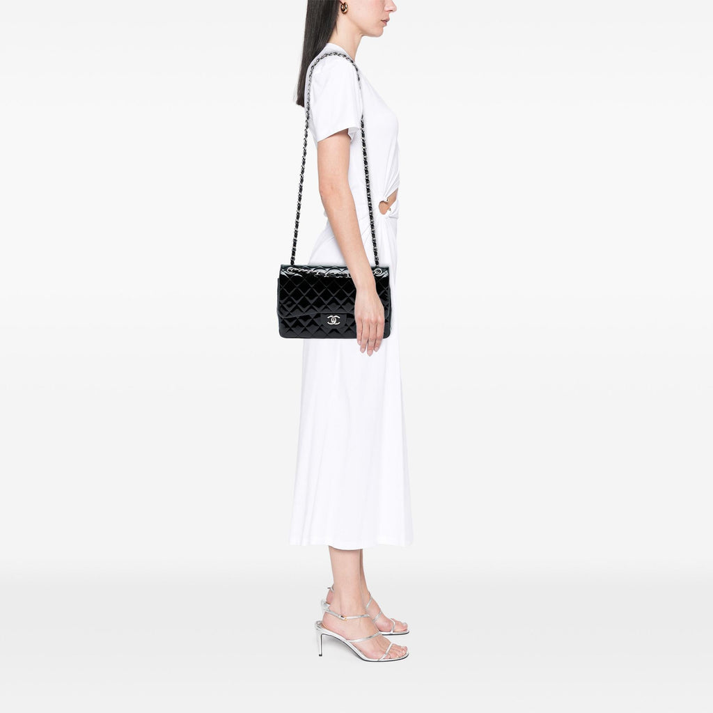 Chanel Jumbo Classic Patent Double Flap